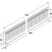 Ventilation Grille for Recess Mounting 480 x 80 mm 480 x 80 mm Ventilation area  150.4 cm2 recessed length 460 mm silver matt F1