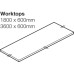 Worktop for Breakfast Bar Solid Surface Galaxy Maia® 1800 x 900 x 28 mm