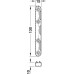 Bed Fittings Noval K Strike Plate Height 100-130 mm Hook in Plate Height 100-127 mm Blue galvanized steel Plate height 130 mm