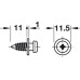 Connecting Screw Modular for Installation in Metal with Self-Tapping Thread Collared With self-tapping thread For use with 11-13 mm wide Modular plates for installation in Ø 4.2 mm hole length 9.5 mm