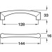 D Pull Handle Zinc Alloy Fixing Centres 128 mm Emerson Matt nickel