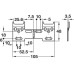 Wall Plate Double for Koala Cabinet Hanger Zinc plated