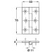 Butt Hinge Cast Iron Self coloured Length x width: 78 x 53 mm Ø 5.0 mm fixing screws required