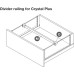 Divider Rail for use with Nova Pro Scala Drawers To create Nova Pro Scala pan drawers Silver