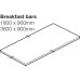 Worktop for Breakfast Bar Solid Surface Latte Maia® 1800 x 900 x 28 mm
