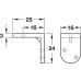 Angled Bracket Screw Fixing Plastic White