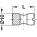 Cross Dowel with M6 Centre Thread Centric Length 14 mm