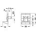 Shelf Support Plug in for Wooden and Glass Shelves and Ø 5 mm Holes With plug and spring clip White