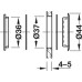 Inset Handle Brass Ø 43 mm Epte For glass doors Polished nickel plated