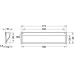 Inset Handle Zinc Alloy Length 173 mm Cavendish Length 173 mm fixing centres 160 mm