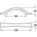 Bow Handle Zinc Alloy Fixing Centres 96 mm Emily Matt nickel