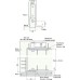 Pivot Set Double Action Frame Mounted Grade 304 Stainless Steel Allows doors to swing in either direction Satin