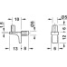 Shelf Support Plug in for Ø 5 mm Hole for Wooden Shelves K Line For plug fitting into drill hole Ø 5 mm Nickel