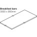 Timber Worktop for Breakfast Bar Iroko 3000 x 900 x 40 mm