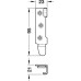 Bed Connecting Brackets Length 95-145 mm Steel Length 95 mm for screw size Ø 3.5 mm
