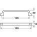D Pull Handle Zinc Alloy Fixing Centres 128 mm Theodore Height 30 mm Antique brass finish