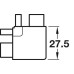 Connectors for External Corners for Profiles Gola System C Plus Matt black powder coated