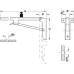 Folding Bracket Heavy Duty Load Bearing Capacity 500 kg per pair Hebgo Steel Dimensions (AxBxC): 680 x 115 x 220 mm grey primed