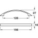 Pull Handle Zinc Alloy Fixing Centres 128 mm Mitford Polished chrome
