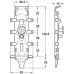Concealed Cabinet Hanger Dowel/Screw Mounting Libra H2 Unhanded
