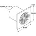 Extractor Fan Timer Wall or Ceiling System 100/125/150 Long life motor System 4 140 x 140 mm chrome