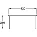 Sink Single Bowl Smeg Quadra VSTQ40-2 Stainless steel sink under mount