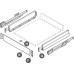 Internal Drawer Panel Set 90 mm High for Cabinet Width 500-1000 mm Nova Pro Scala To create Nova Pro Scala internal drawers For cabinet width 600 mm silver