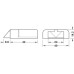 LED Door Contact Switch Modular Universal for use with Loox LED Lights Black