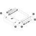 Drawer Set 121 mm High with Dynapro Soft Close Runners Vionaro Length 400 mm graphite