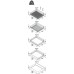 please look Centre mounting height adjustable For cabinet width 600 mm basket width 500 mm installed height 1200-1450 mm 4 baskets included
