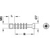 Connecting Bolt with M6 Thread Minifix M200 Häfele Drilling distance B: 34 mm galvanized