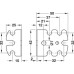 Universal Bracket Steel for System Varianta 32 Series-Drilled Holes Steel Bright galvanized