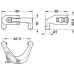 Mitre Joint Connector for Cornice Profiles Zinc Alloy Bright