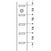 Shelf Support Strip Screw Fixing Aluminium 20 x 8 mm Intervals 14 mm 14 mm intervals dimensions 20 x 8 mm Length 3500 mm silver coloured anodized