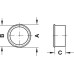 Ventilation Trim for Recess Mounting Plastic Overall Ø 29 mm recess Ø 25 mm depth 20 mm black