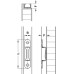 Modular Connector Push-Fit for Shelves Steel For panels from 17 mm length 58 mm dim. A 13 mm dim. B 11.3 mm ±0.05