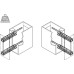 Base Inserts for Pull Out Storage Unit White