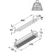 Storage Basket with Towel Holder Set Vauth-Sagel VS SUB Side For cabinet width 150 mm basket width 82 mm saphir mesh chrome wire