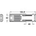 Sliding Track System Damper Mechanism Accuride 0116 Max. load bearing capacity 360 kg Black finish