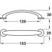 Bow Handle Zinc Alloy Fixing Centres 128 mm Bradley Matt nickel