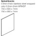 Splashback Brushed Stainless Steel 10 mm Thick 900 x 750(H) x 10 mm