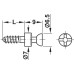 Connecting Bolt for Ø 3 or 5 mm Holes Rafix S20 With special thread Bright