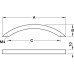 Bow Handle Stainless Steel Fixing Centres 160-320 mm Metropolis Length 181 mm fixing centres 160 mm dim. A 31 mm