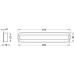 Inset Handle Wood Length 210 mm Halkin Unfinished Unfinished oak