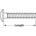 Connecting Screw  with Combi Slot for PZ2 Cross Slot or Flat-Bladed Screwdrivers M4 Thread Zinc plated Length 23 mm