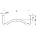 Shelf Support Plug in for Wooden Shelves for Ø 5 mm Holes Swedish Type For concealed mounting of grooved shelves Length: 160 mm