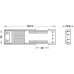 Sliding Track System Damper Mechanism Accuride 0116 Max. load bearing capacity 360 kg Black finish