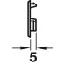 Ventilation Trim Press Fittings with Three Mounting Lugs Ø 37 mm Plastic Round White