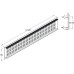 Ventilation Grille with Square Holes Square with square holes Ventilation area 255.5 cm2 length 1000 mm  max. installation dims.985 x 85 mm matt silver F1