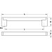 Boss Bar Handle Zinc Alloy/Steel Ø 14 mm Fixing Centres 128-1157 mm Boston Stainless steel fixing centres 309 mm hollow stainless steel tube